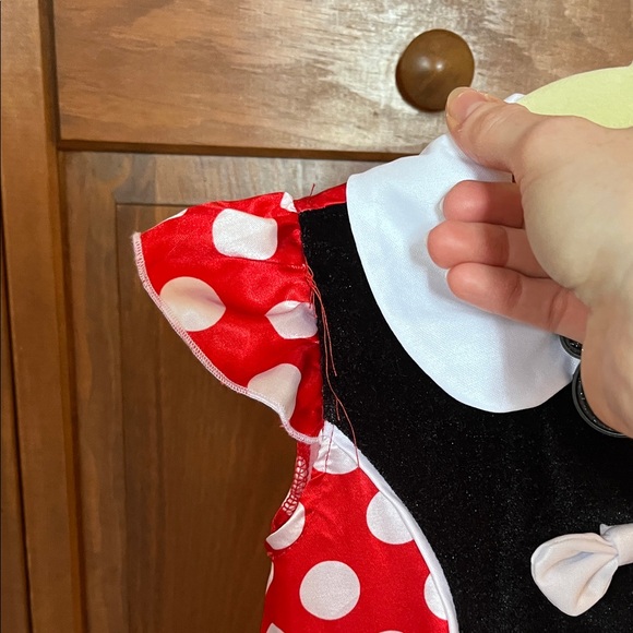 Minnie Mouse Red Polka Dot Kids Costume with Headband - Picture 6 of 11